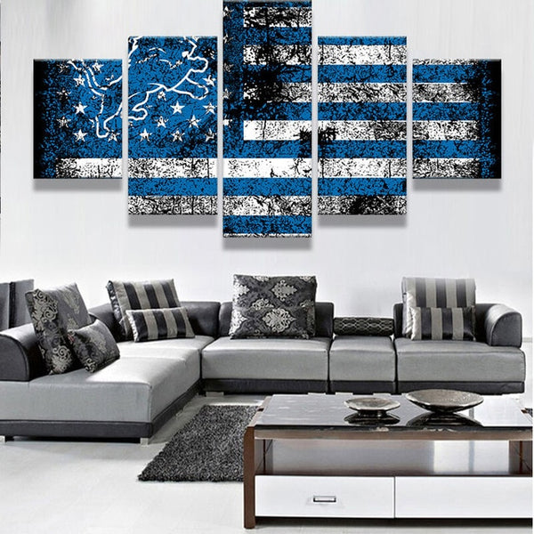 Detroit Lions Wall Art 4 Piece Set Large Size------New in Box-----