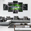 Image of Seattle Seahawks Sports Abstract Wall Art Decor - CozyArtDecor