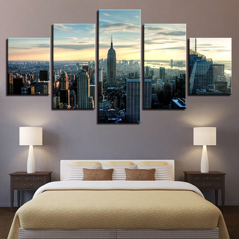 New York City Building Landscape Wall Art Decor - CozyArtDecor