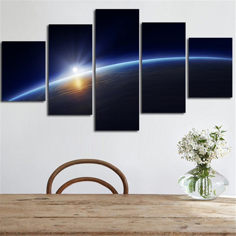 Earth Planet Milky Way Space Wall Decor Art - CozyArtDecor