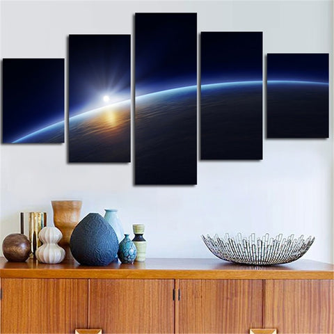 Earth Planet Milky Way Space Wall Decor Art - CozyArtDecor