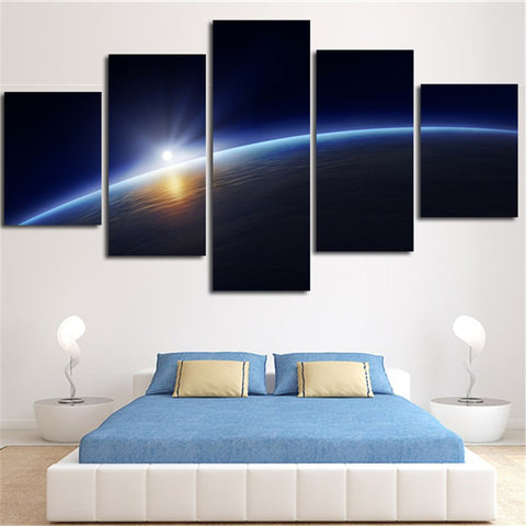 Earth Planet Milky Way Space Wall Decor Art - CozyArtDecor