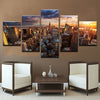 Image of New York City Building Sunset Wall Decor Art - CozyArtDecor