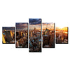 Image of New York City Building Sunset Wall Decor Art - CozyArtDecor