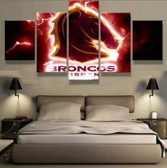 Denver Broncos Sports Wall Art Canvas Decor Print - CozyArtDecor