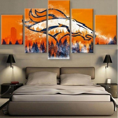 Denver Broncos Sport Team Wall Art Decor