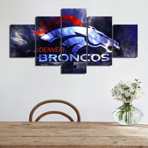 Denver Broncos Sports Team Wall Art Decor