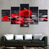 Image of Romantic Red Rose Flowers Wall Art Decor - CozyArtDecor