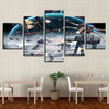 Image of Millennium Falcon X-Wing Star Wars Wall Decor Art - CozyArtDecor