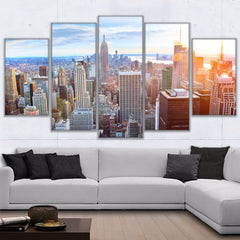 New York City Building Sky View Wall Decor Art - CozyArtDecor