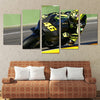Image of Black Bike Motorcycle Racing Sports Wall Art Decor Canvas Print - CozyArtDecor
