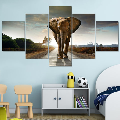 Africa Elephant Wall Art Canvas Print Decor - CozyArtDecor