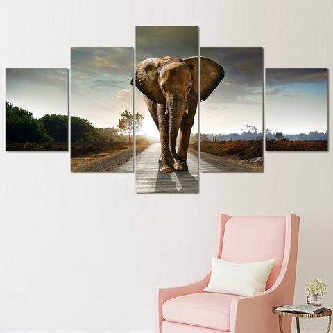 Africa Elephant Wall Art Canvas Print Decor - CozyArtDecor