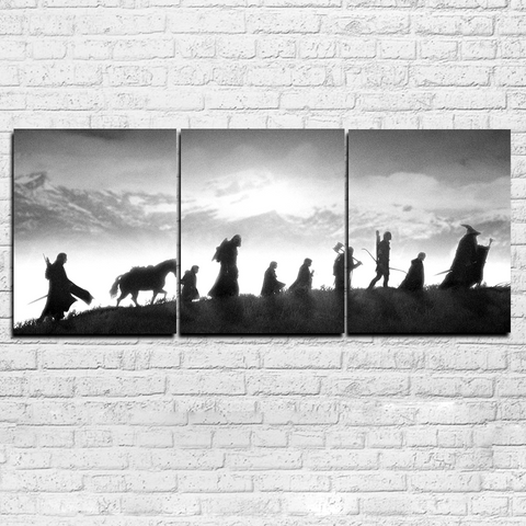 Lord Of The Rings Black White Wall Decor Art - CozyArtDecor