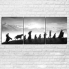 Image of Lord Of The Rings Black White Wall Decor Art - CozyArtDecor