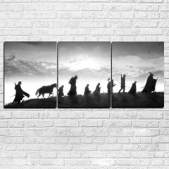 Lord Of The Rings Black White Wall Decor Art