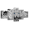 Image of Blue Eyes Black-White Leopard Wall Art Decor - CozyArtDecor