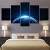 Image of Universe Earth Planet Blue Light Wall Decor Art - CozyArtDecor