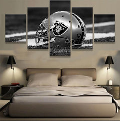 Oakland Raiders Sports Team Canvas Print Wall Art Decor