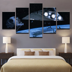 Star Wars Death Star Aircraft Wall Art Decor Canvas Print - CozyArtDecor