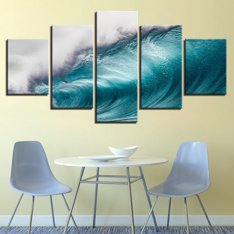 Large Rolling Ocean Wave Wall Art Decor - CozyArtDecor