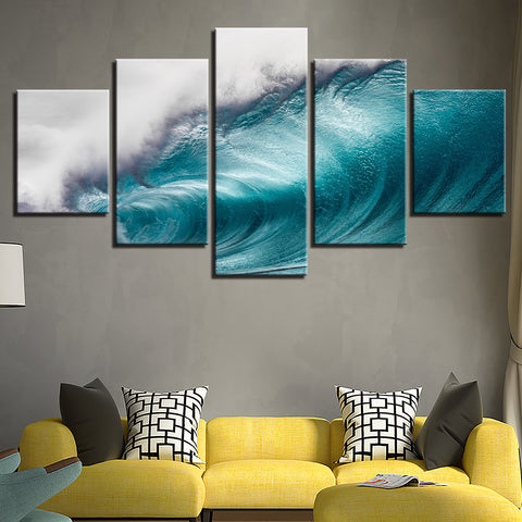 Large Rolling Ocean Wave Wall Art Decor - CozyArtDecor