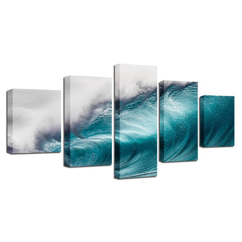 Large Rolling Ocean Wave Wall Art Decor - CozyArtDecor