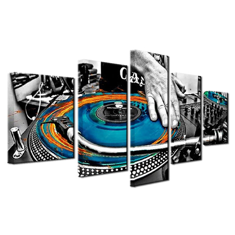 Hand Plate DJ Music Console Instrument Wall Decor Art - CozyArtDecor