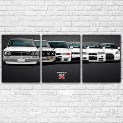 Nissan Skyline GT-R GTR Sports Car Wall Art Decor