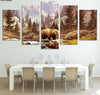 Image of Bear In Wild Land Forest Wall Art Decor - CozyArtDecor