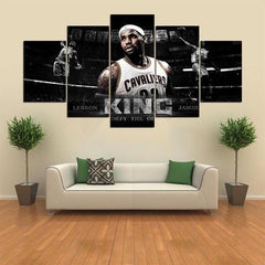 The King Lebron James Sports Wall Art Decor