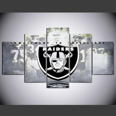 Oakland Raiders Team Wall Art Decor Canvas Print