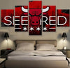 Image of Chicago Bulls Sports Wall Art Canvas Print Decor