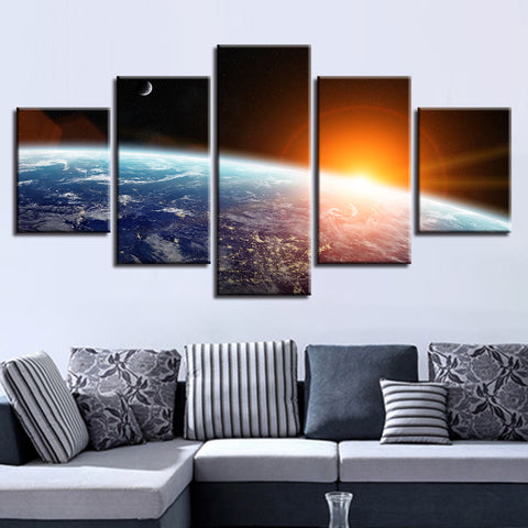 Planet Earth Sun Light Wall Decor Art - CozyArtDecor