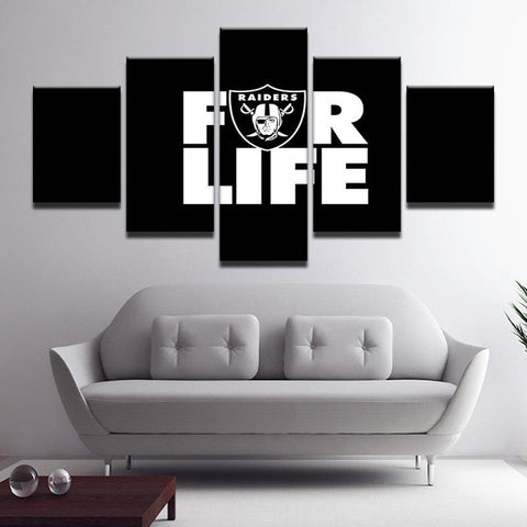 Oakland Raiders Sports Wall Art Canvas Decor - CozyArtDecor