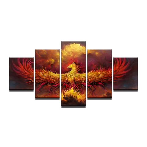 Fire Phoenix Bird Wall Decor Art - CozyArtDecor