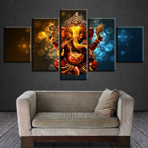 Elephant Trunk God Ganesha Wall Decor Art - CozyArtDecor