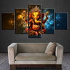 Image of Elephant Trunk God Ganesha Wall Decor Art - CozyArtDecor