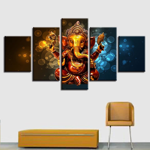 Elephant Trunk God Ganesha Wall Decor Art - CozyArtDecor