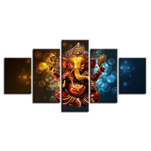 Elephant Trunk God Ganesha Wall Decor Art - CozyArtDecor