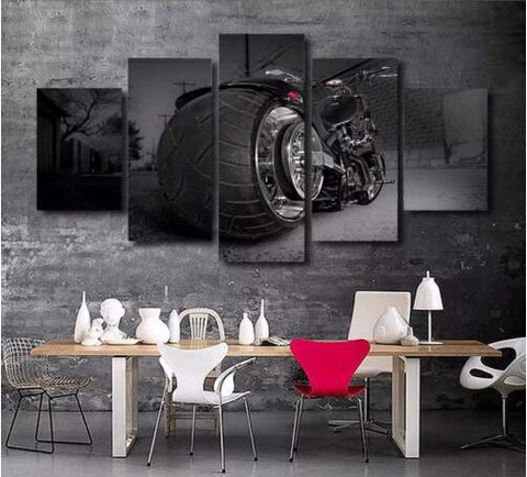 Motorcycle Chopper Sports Wall Art Decor - CozyArtDecor