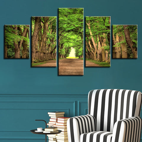 Green Tree Forest Natural Landscape Wall Decor Art - CozyArtDecor