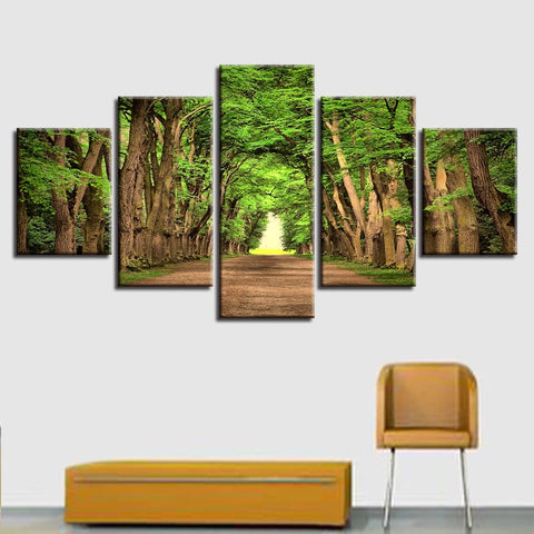 Green Tree Forest Natural Landscape Wall Decor Art - CozyArtDecor