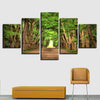 Image of Green Tree Forest Natural Landscape Wall Decor Art - CozyArtDecor