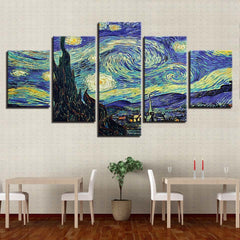 Starry Night Wall Art Decor Canvas Prints - CozyArtDecor