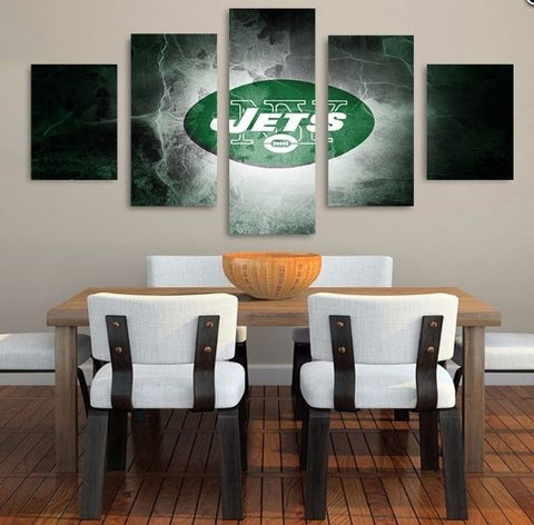 New York Jets Sports Abstract Wall Art Decor - CozyArtDecor