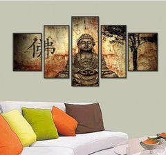 Vintage Buddha Statue Wall Art Decor - CozyArtDecor