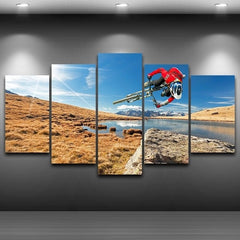 Extreme Sports Mountain Bike Wall Art Decor - CozyArtDecor